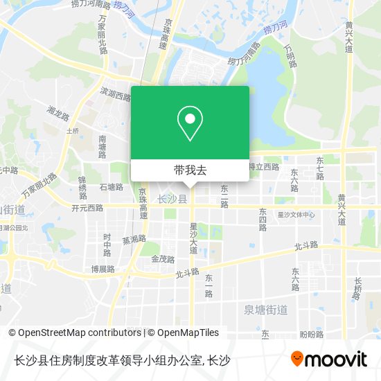 长沙县住房制度改革领导小组办公室地图