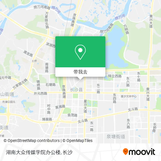 湖南大众传媒学院办公楼地图