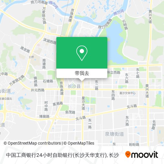 中国工商银行24小时自助银行(长沙天华支行)地图