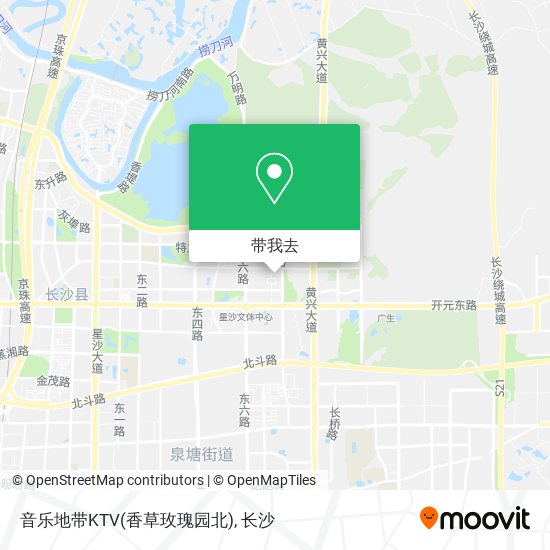 音乐地带KTV(香草玫瑰园北)地图