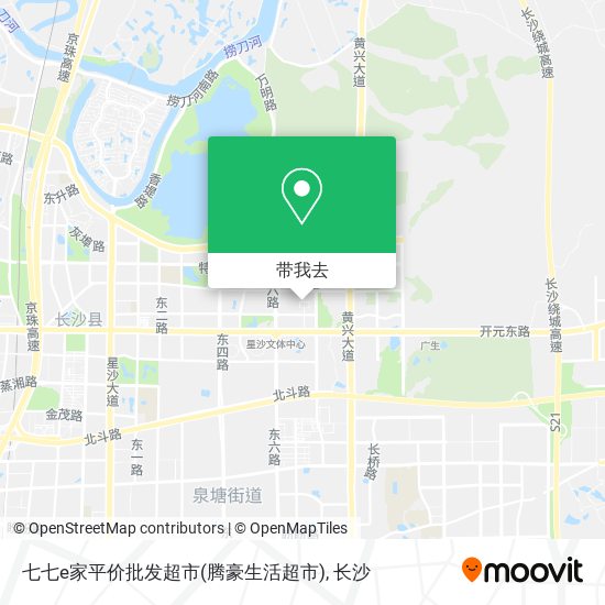 七七e家平价批发超市(腾豪生活超市)地图