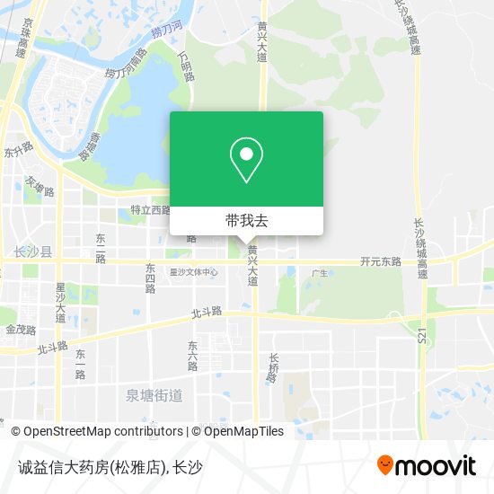 诚益信大药房(松雅店)地图