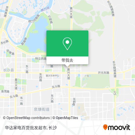华达家电百货批发超市地图