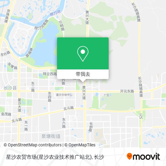 星沙农贸市场(星沙农业技术推广站北)地图