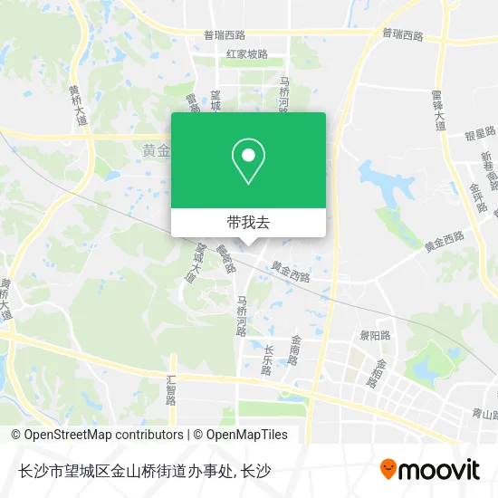 长沙市望城区金山桥街道办事处地图