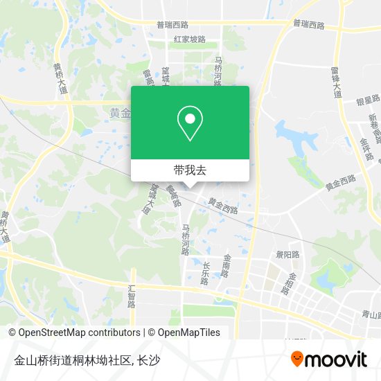 金山桥街道桐林坳社区地图