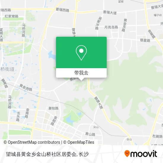 望城县黄金乡金山桥社区居委会地图