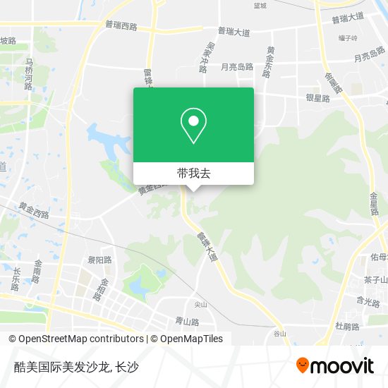 酷美国际美发沙龙地图