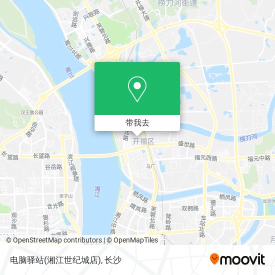 电脑驿站(湘江世纪城店)地图