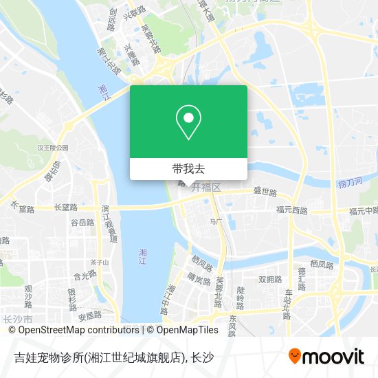 吉娃宠物诊所(湘江世纪城旗舰店)地图