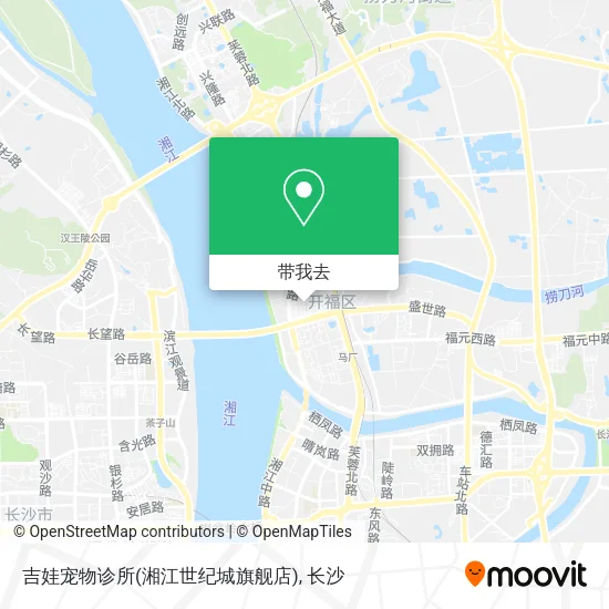 吉娃宠物诊所(湘江世纪城旗舰店)地图
