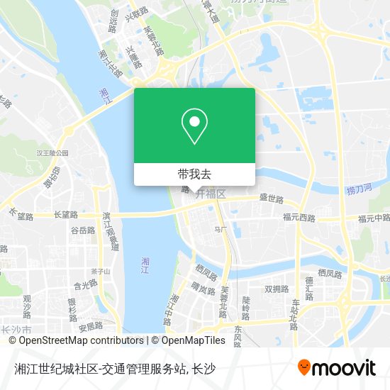湘江世纪城社区-交通管理服务站地图