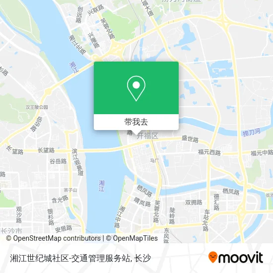 湘江世纪城社区-交通管理服务站地图