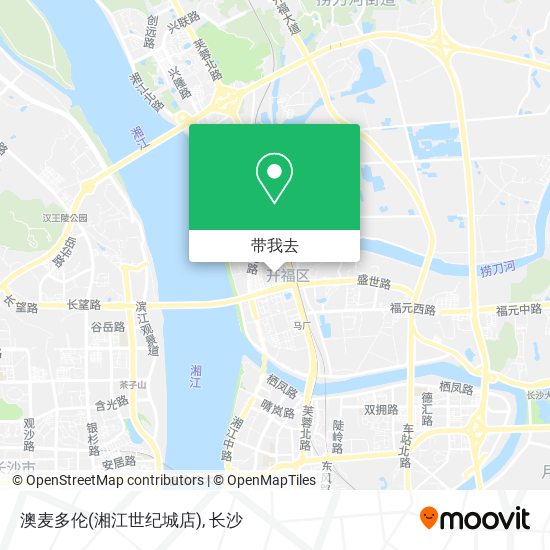 澳麦多伦(湘江世纪城店)地图