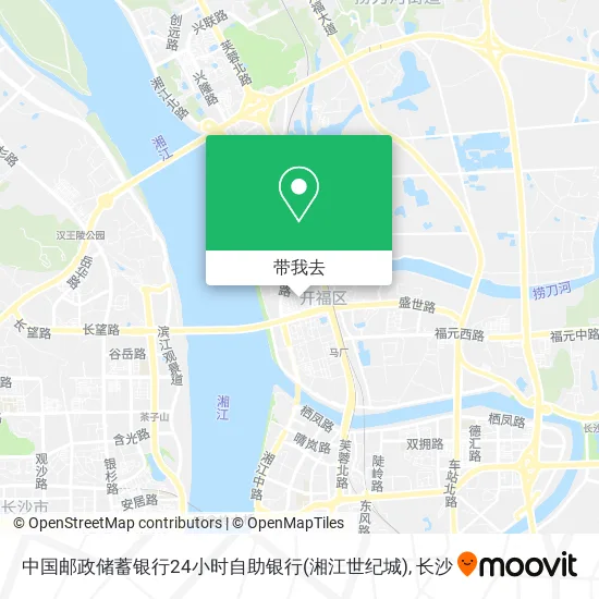 中国邮政储蓄银行24小时自助银行(湘江世纪城)地图