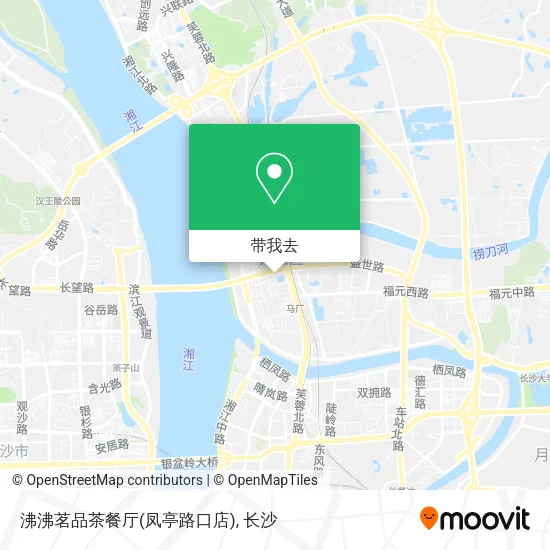 沸沸茗品茶餐厅(凤亭路口店)地图
