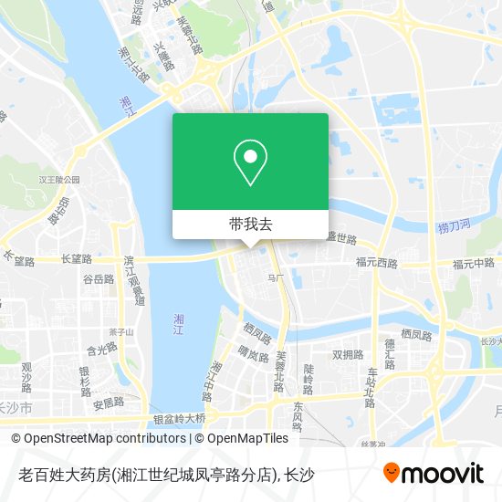 老百姓大药房(湘江世纪城凤亭路分店)地图