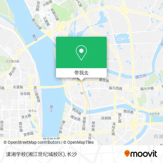 潇湘学校(湘江世纪城校区)地图
