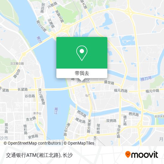 交通银行ATM(湘江北路)地图