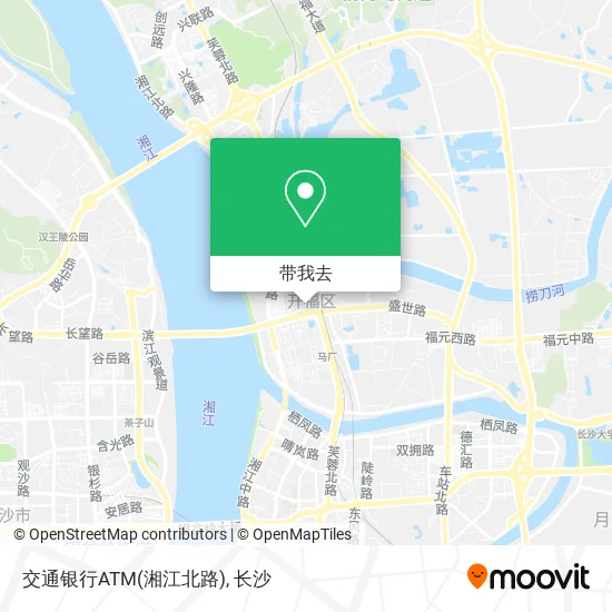交通银行ATM(湘江北路)地图