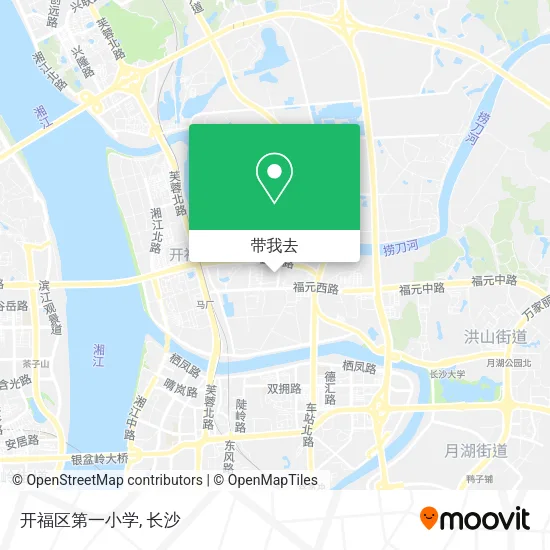 开福区第一小学地图