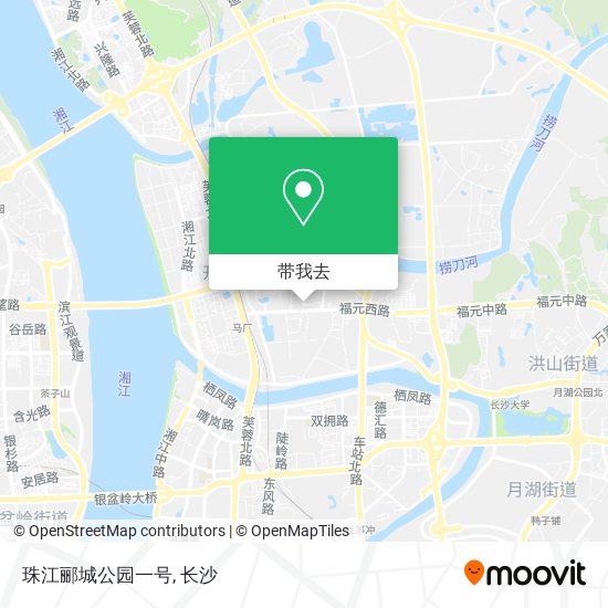 珠江郦城公园一号地图