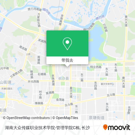 湖南大众传媒职业技术学院-管理学院C栋地图