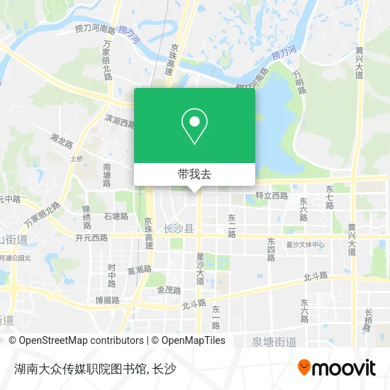 湖南大众传媒职院图书馆地图
