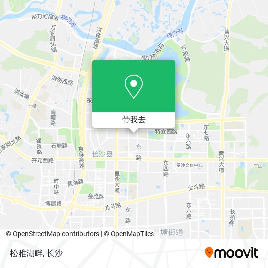 松雅湖畔地图