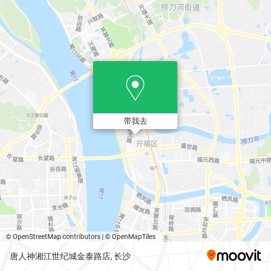 唐人神湘江世纪城金泰路店地图