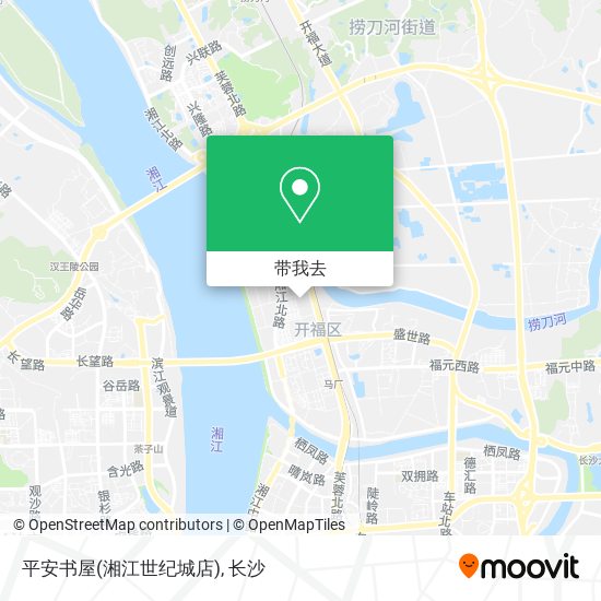 平安书屋(湘江世纪城店)地图