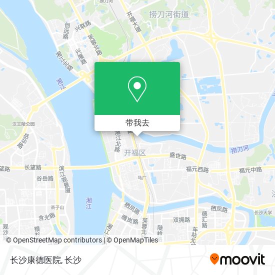 长沙康德医院地图