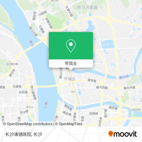 长沙康德医院地图