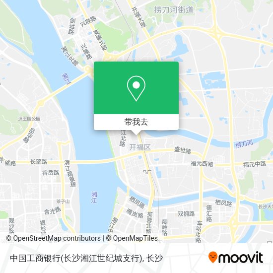 中国工商银行(长沙湘江世纪城支行)地图