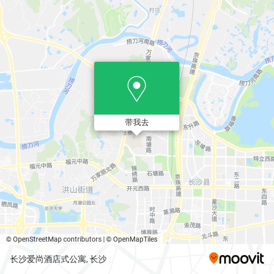 长沙爱尚酒店式公寓地图