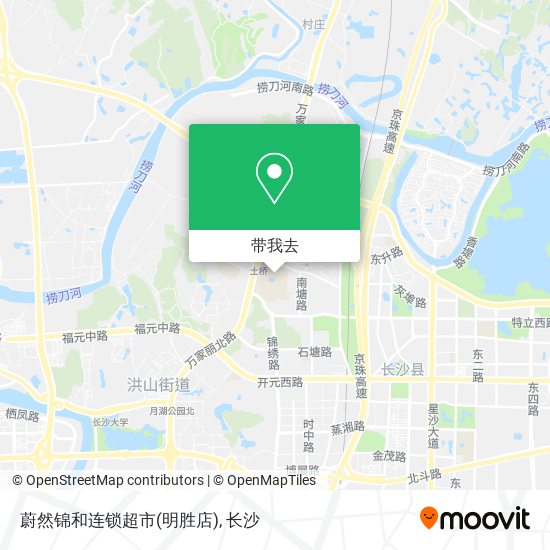 蔚然锦和连锁超市(明胜店)地图