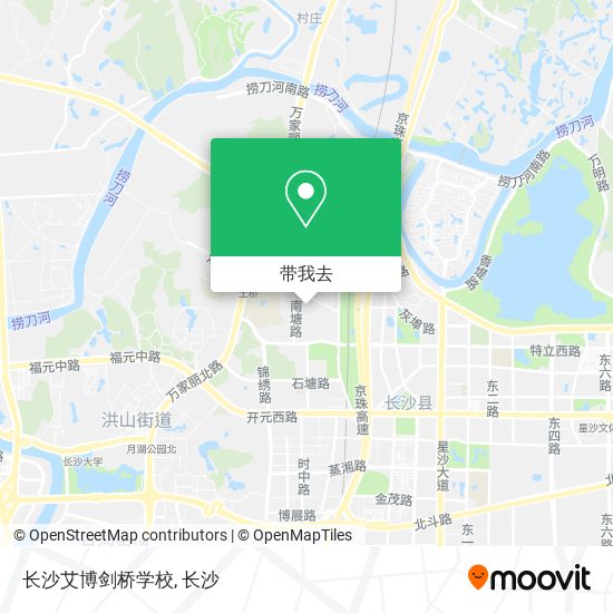 长沙艾博剑桥学校地图