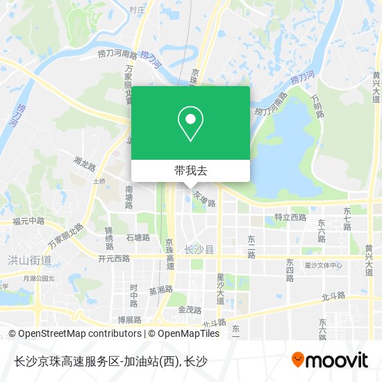 长沙京珠高速服务区-加油站(西)地图