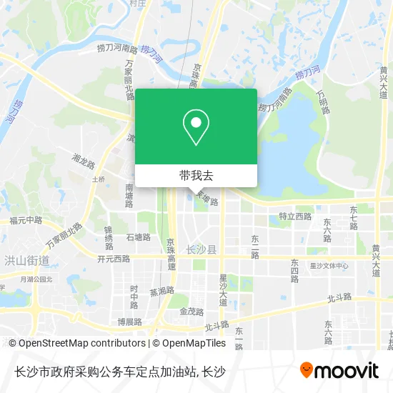 长沙市政府采购公务车定点加油站地图