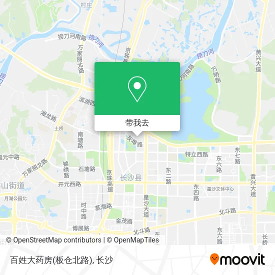 百姓大药房(板仓北路)地图
