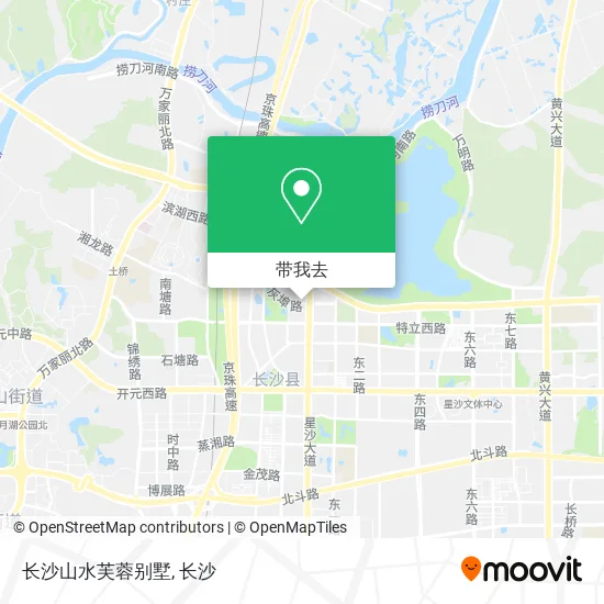 长沙山水芙蓉别墅地图