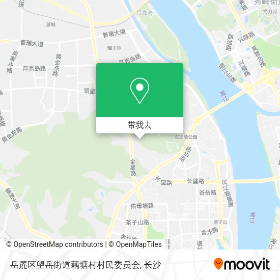 岳麓区望岳街道藕塘村村民委员会地图