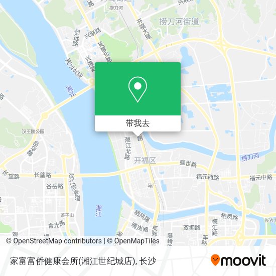 家富富侨健康会所(湘江世纪城店)地图
