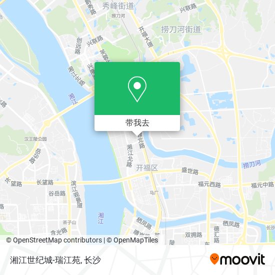 湘江世纪城-瑞江苑地图
