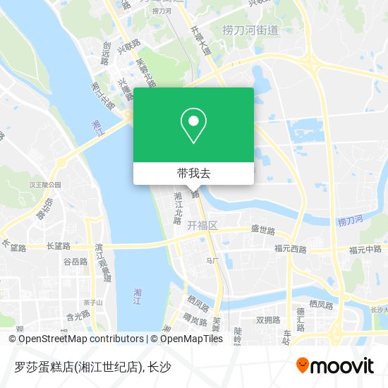 罗莎蛋糕店(湘江世纪店)地图