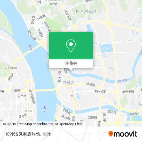 长沙清风家庭旅馆地图