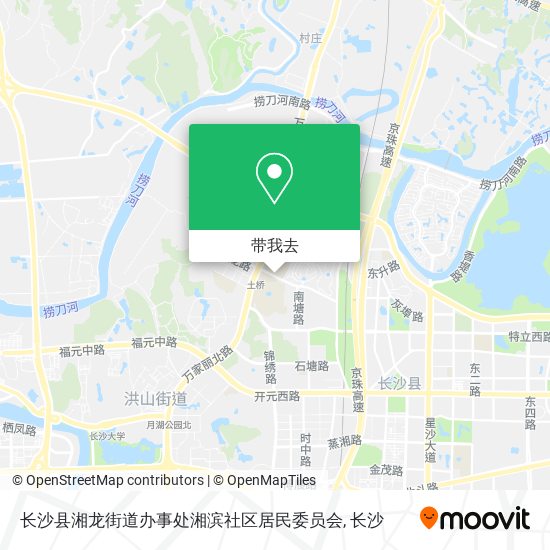 长沙县湘龙街道办事处湘滨社区居民委员会地图