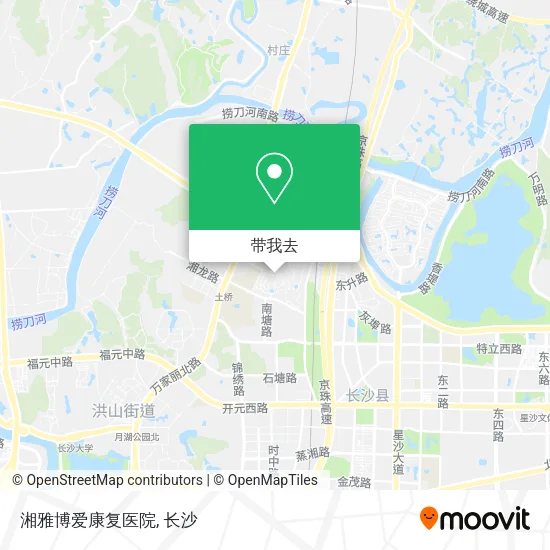 湘雅博爱康复医院地图