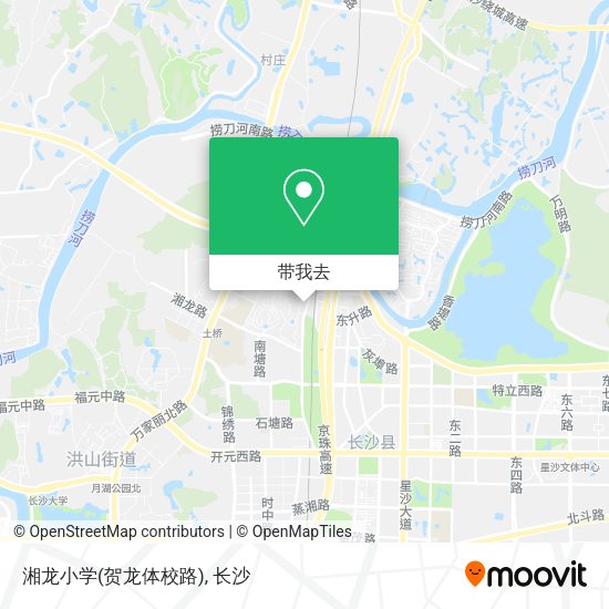 湘龙小学(贺龙体校路)地图