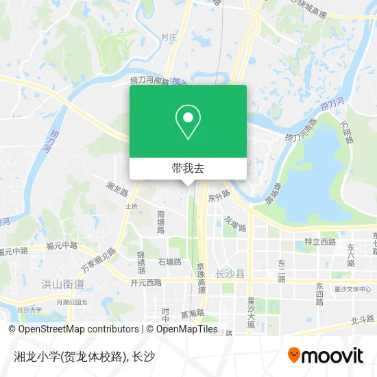 湘龙小学(贺龙体校路)地图